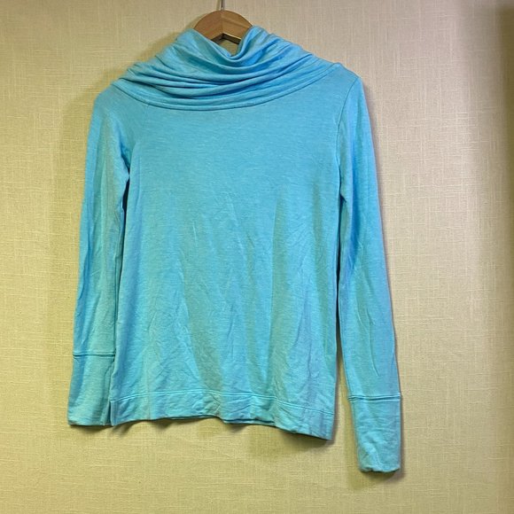 Lilly Pulitzer Luxe Athletic Blue Belinda Pullover Off the Shoulder Sweater XXS - Picture 6 of 6
